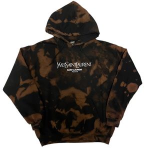 Hooded YSL logo sweatshirt